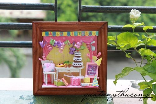 Khung tranh sinh nhật 3D